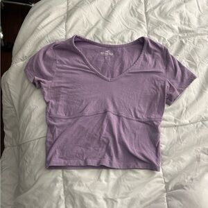 Hollister Women's Lavender Crop Top
